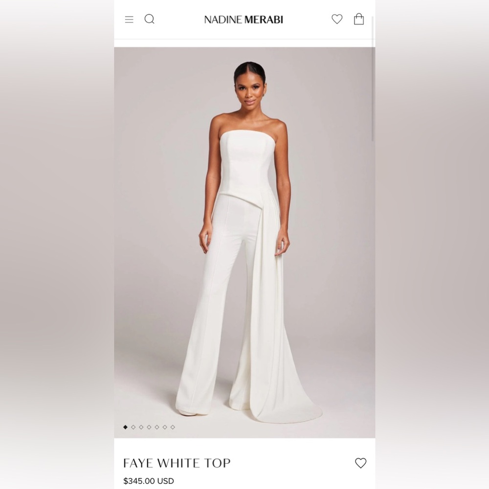 NADINE MERABI FAYE WHITE TOP